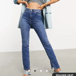 ASOS split hem flare jeans